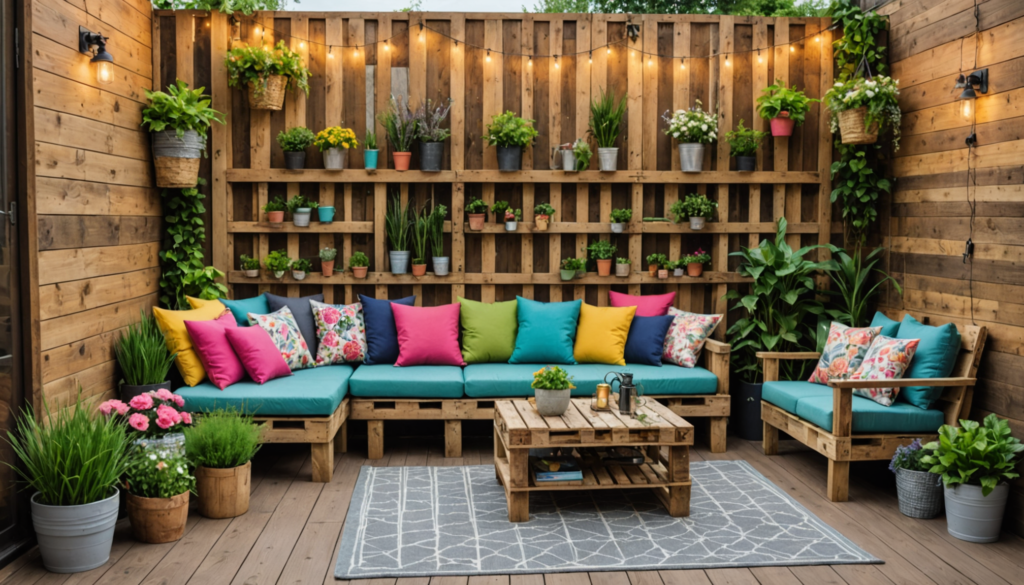 Idées créatives pour la décoration de jardin avec des palettes | Toutes ...